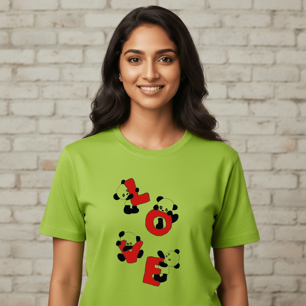 neon-girl-lovepanda Panda Graphic T-Shirt