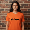 Panda Logo T-Shirt Orange Gilr Pandacenter 100x100