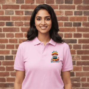 Rainbow Labubu Polo