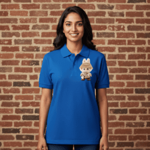 Blue Labubu Polo