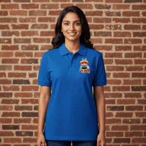 Blue Labubu Polo
