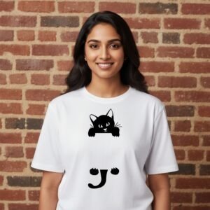 Peeking Cat Tee