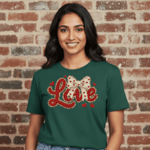 girl bottlegreen lovebow